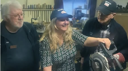 dr lisa cameron visits ek mens shed