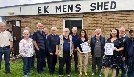 visit of monica lennon to ek mens shed