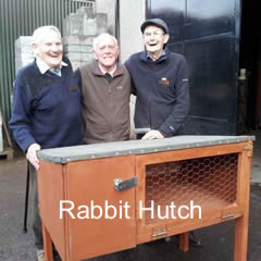 Seniors making a rabbit hutch
